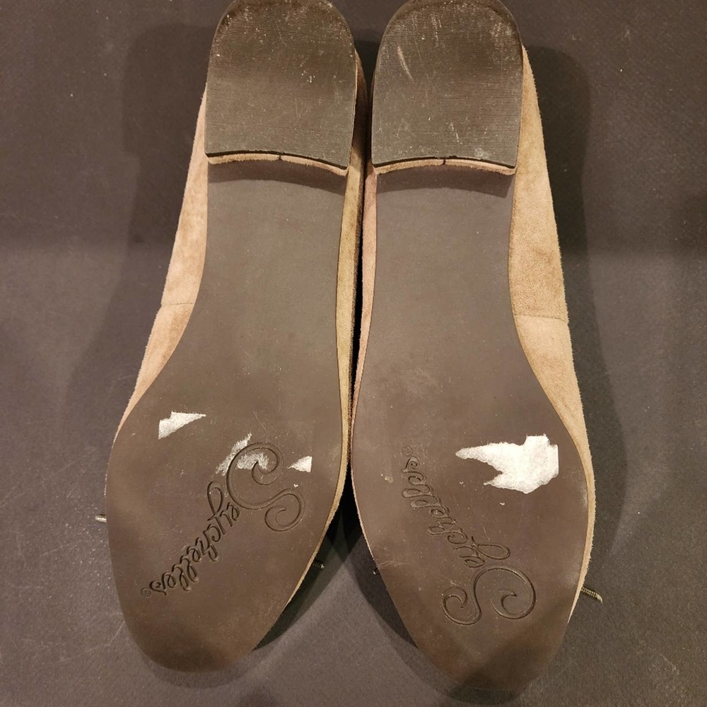 SEYCHELLES Special Edition Taupe Suede Leather Flats SIZE 10M - Picture 13 of 14